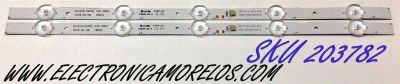 KIT DE LED'S PARA TV ELEMENT (2 PIEZAS) / NUMERO DE PARTE DLED18.5XMDG / 185A3 / E78030 / A050119D20000205 / PANEL MT185WHB -N20 / MODELO ELEFW195