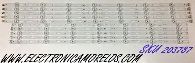 KIT DE LED'S PARA TV SAMSUNG (10 PIEZAS) / BN96-52063A / BN96-52065A / LM41-01033A / LM41-01034A / LM41-00895A / LM41-00896A / G0_CFM_R / G0_CFM_L / R1.0_TBD_100_6.5 / 52063A / 52065A / PANEL CY-BT070HGSV2H / MODELO UN70TU6980 / UN70TU6980FXZA YB02