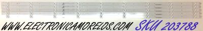 KIT DE LED'S PARA TV VIZIO (5 PIEZAS) / NUMERO DE PARTE CRH-F55VZ303005098CH-REV1.1 / F55VZ303005098CH / 0FZD-03E348124HNEOHS / 70401-00905 / 212509 / 158M01J21DCAM97KFXX / PANEL BOEI550WU1_H / MODELO V555-G4 / V555-G4 LHBFY