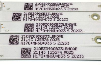 KIT DE LED'S PARA TV INSIGNIA (5 PIEZAS) / NUMERO DE PARTE LBM550M0901-TV-2 / LBM550M0901-TV-2(HF)(0) / 210BZ09D0B33LBM0AE / 21143 / PANEL TPT550WR-QUBF70.K REV:SDWP2K / MODELO NS-55F301NA22 - Imagen 2