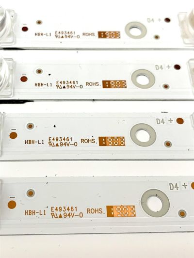 KIT DE LED'S PARA TV TCL (4 PIEZAS) / NUMERO DE PARTE 4C-LB5007-YH / YHE-4C-LB5007-YH03J / TCL-GIC-50D6-3030-4X7-LX20180417 / TCL-GC-50D6-3030-4X7-LX20180417 VER.3 / PANEL LVU500NDEL / V500DJ6-QE1 / MODELOS 50S421 / 50S423 TCAA - Imagen 3