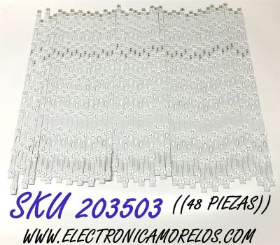 KIT DE LED'S PARA TV SAMSUNG (48 PIEZAS) / NUMERO DE PARTE BN96-49572A / V9Q8-820SM0-R0 / 49572A / PANEL CY-TR082FLLVH4 / MODELOS QN82Q80 / QN82Q80RAFXZA / QN82Q80RAFXZA FA01