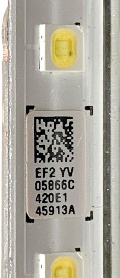 LED PARA TV SAMSUNG ((1 PIEZA)) / NUMERO DE PARTE BN96-45913A / BN61-15485A / NU7100_STS550AU9_40LEDS_3030F_2C_REV1.0_180226 / MODELOS UN55NU / UN55RU /  UN55TU / UA55RU / UA55TU / UA55NU / UE55RU / UE55NU / MAS MODELOS EN DESCRIPCIÓN / ((1.21Mx12CM)) - Imagen 2