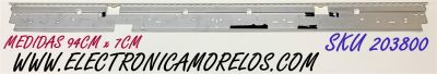 LED PARA TV SONY / NUMERO DE PARTE LM41-00545A / 4-690-560 / 180804N / L3_HRH_D3_BMM_S8_4_R1.0_RB7_1.0_LM41-00545A / PANEL YM7F430HNG01 / MODELO XBR-43X800E / XBR43X800E / (MEDIDAS 94CM x 7CM)