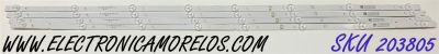 KIT DE LED'S PARA TV SKYWORTH (4 PIEZAS) / NUMERO DE PARTE AZ500034SE30 / RF-AZ500034SE30-0801 / 7700-650000-D360 / 4990283 / PANEL SDL500WY / MODELO 50Q20200