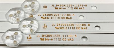 KIT DE LED'S PARA TV ELEMENT (4 PIEZAS) / NUMERO DE PARTE JL.D43091235-111BS-M / A8F530 / D170312 / 21005637 / PANEL'S MD4309YTAF / MD4309YTLF / DISPLAY T430HVN01.2 / MODELO ELST4316S D7A0M - Imagen 4