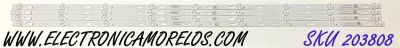KIT DE LED'S PARA TV PHILIPS (4 PIEZAS) / NUMERO DE PARTE RF-BD500003SR30-0901 / 4C-LB500T-RF3C / E365061 / 2B6200K4A / A76380 / RA727 / PANEL LVU500CHDX / MODELO 50PFL4864/F7
