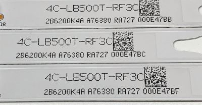 KIT DE LED'S PARA TV PHILIPS (4 PIEZAS) / NUMERO DE PARTE RF-BD500003SR30-0901 / 4C-LB500T-RF3C / E365061 / 2B6200K4A / A76380 / RA727 / PANEL LVU500CHDX / MODELO 50PFL4864/F7 - Imagen 4