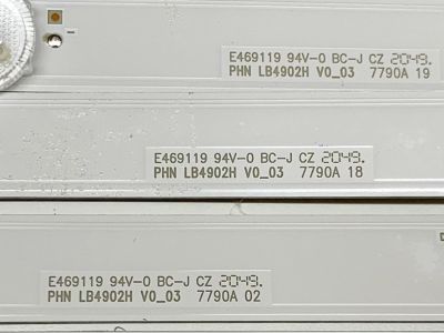 KIT DE LED'S PARA TV SONY (6 PIEZAS) / NUMERO DE PARTE LB4902H / 4902H00001 / 4902H00004 / 7790A / N50F3C685 / N50F 3C685 / E469119 / PANEL YSBM050CNU11 / MODELO KD-50X80J / KD50X80J - Imagen 3