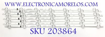 KIT DE LED'S PARA TV LG ((INCOMPLETO SOLO 7 PIEZAS)) / NUMERO DE PARTE EAV65035201 / SSC_Y21 SLIM_TRIDEN_70UP80_PTN2_REV00_200820 / SSC_Y21 SLIM_TRIDEN_70UP80__S / PANEL NC700TQG-VSKH5 / MODELO 70UQ7590PUB
