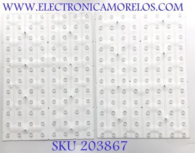 KIT DE LED'S PARA TV SAMSUNG ( 10 PZ ) / NUMERO DE PARTE BN41-02716A / BN97-16094A / BN4102716A / 02716A / 16094A / BN9716094A / 010204242710 / G91906160085 / MODELO QN82Q90RAFXZA / QN82Q90RAFXZC