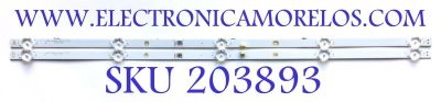 KIT DE LED'S PARA TV INSIGNIA ((2 PIEZAS)) / NUMERO DE PARTE LB3212J / LB3212J V0_00 / LB3212J V1_00 / HBH-L2 / E493461 / 09810108SH10 / 09810108SH11 / DISPLAY ST3151A07-2 / MODELOS NS-32F201NA22