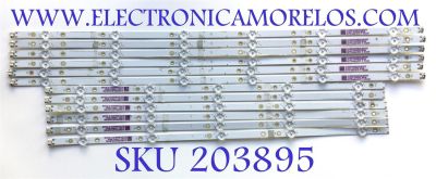 KIT DE LEDS PARA TV ( 12 PZ ) / NUMERO DE PARTE LBM650M0501-IW-1(HF)(O)(L) / 210BZ05DLB33LBP05E / 21223 118970 B026 / H175+N6*D33 S ZC228 / PANEL TPT650WR-D022.L / MODELO NS-65DF710NA21