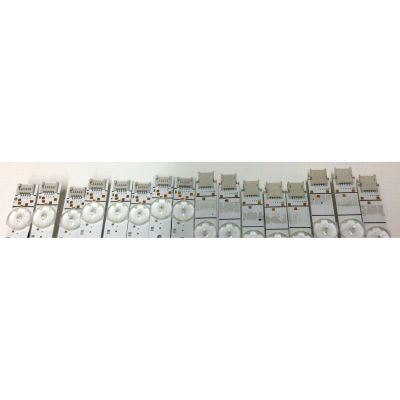 KIT DE LED'S PARA TV TOSHIBA (16 PIEZAS) / NUMERO DE PARTE SVH650AQ0-L / SVH650AQ0-R / 23974400 / 2021032201 / 2021032401 / CRH-BXK65Y3U733030T0816130 / CRH-BXK65Y3U733030T081613M / PANEL HD650Y3U73-TAL5KT\S0\GM\ROH / HV650QUB-E9D / MODELO 65M550KU - Imagen 3