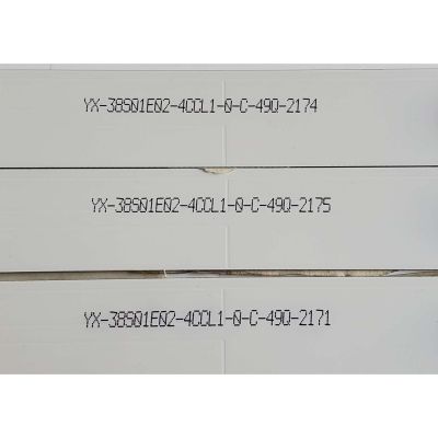 KIT DE LED'S PARA TV INSGINIA ((3 PIEZAS)) / NUMERO DE PARTE 390TV0B / 390TV0B V0 / E74739 94-0 / YX-38S01E02-4CCL1-0-C-49Q / PANEL T390XVN01.0 / MODELO NS-39D220NA16 - Imagen 4
