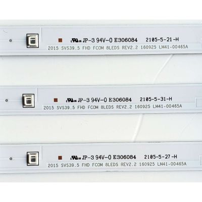 KIT DE LED'S PARA TV SAMSUNG (3 PIEZAS) / NUMERO DE PARTE BN96-37622A / LM41-00144A / 2015 SVS39.5 FCOM FHD REV1.1 150408 / LM41-00121X / LM41-00465A / V5DN-395SM0-R2 / V5DN-395SM0-R3 / UN40M5300 / UN40N5200 / UN40J5203 / MAS MODELOS EN DESCRIPCIÓN - Imagen 3