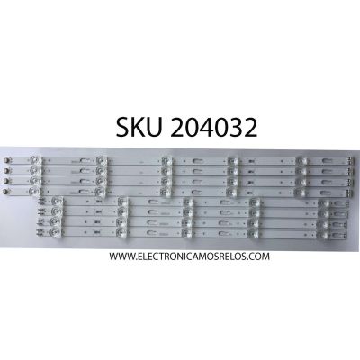 KIT DE LEDS PARA TV SAMSUNG NUEVOS / 8 PZ ORIGINAL / NUMERO DE PARTE BN96-50316A / BN96-50315A / 50315A / 50316A / PANEL CY-BT055HGLVNH / CY-GT055HGLV1H / CY-GT055HGLV3H / CY-GT055HGEV1H / MODELOS UN55TU7000FX / UN55TU8000FX / UN55TU700DFXZA 