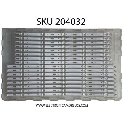KIT DE LEDS PARA TV SAMSUNG NUEVOS / 8 PZ ORIGINAL / NUMERO DE PARTE BN96-50316A / BN96-50315A / 50315A / 50316A / PANEL CY-BT055HGLVNH / CY-GT055HGLV1H / CY-GT055HGLV3H / CY-GT055HGEV1H / MODELOS UN55TU7000FX / UN55TU8000FX / UN55TU700DFXZA  - Imagen 4