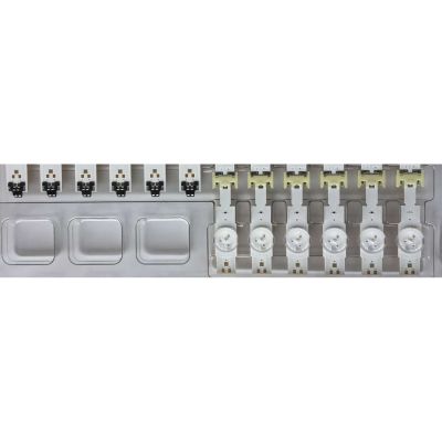 KIT DE LEDS PARA TV SAMSUNG NUEVOS / 12 PZ ORIGINAL / NUMERO DE PARTE / 40632A / 40633A / MU6100-49INCH-L-R-7EA170724 / MU6100-49INCH-R-5EA 170724 / MODELOS "UN49MU650DFXZA / UA49KU6500W / UA49MU6300G / UA49KU6300G / UA49MU6300KXMR / UA49MU6300K - Imagen 4