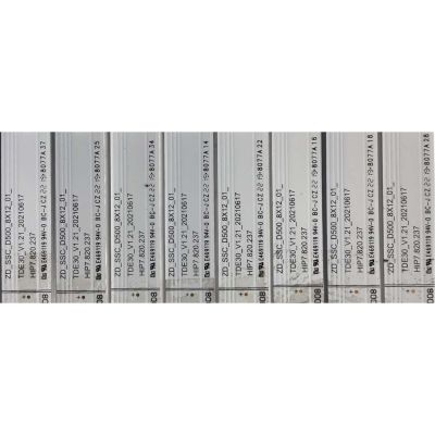 KIT DE LEDS ORIGNAL PARA TV HISENSE 8 PIEZAS / NUMERO DE PARTE HD500Y3U61-T0L8-2021061701 / SVH500AH3-ZDJG / ZD_SSC_D500_8X12_01_TDE30_V1.21_20210617 / HIP7.820.237 / 1262203 / PANEL HD500Y3U53-T0L8/S1/FJ/GM/ROH / MODELO 50U6H - Imagen 2