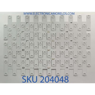 KIT DE LEDS PARA TV TCL (6 PZ) / NUMERO DE PARTE 55S55-LD3030L-3X20YH-20211015 /  55S55-LD3030R-3X20YH-20211015 / B0101-000359 / 220712-30UD5 / 280243 / DISPLAY ST5461D18-2 VER.2.1 / MODELO 55S555