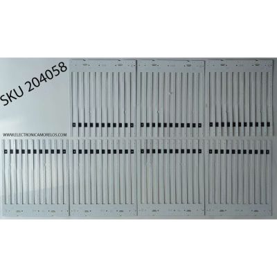 KIT DE LEDS PARA TV TCL ( 7 PZ ) / NUMERO DE PARTE 40-65CLED-DRB1LG / 11605-5000 / B0101-000414 / L527W3V2/004 / 221020 / PANEL ST6451D08-2 VER.2.1 / MODELO 65R655