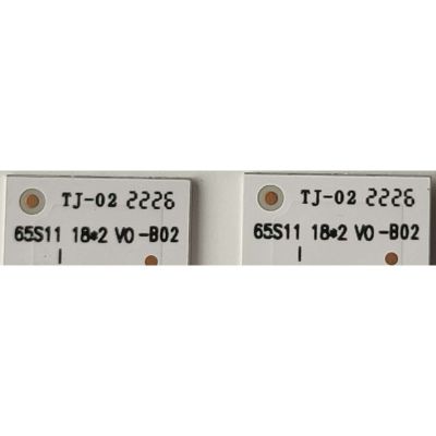 KIT DE LEDS PARA TV TCL ORIGINAL 2 PIEZAS / NUMERO DE PARTE 65S11 18*2 V0 / 65S1118X2 / 65S1118*2 V0-B02 / B0101-000623 / LS2C10V2C / 220820 / PANEL LVU650NDEL CS9W49 V1 / ST6451D06-3 VER.2.1 / MODELOS 65S455 / 65S453 / 65S41 / 65S41R / 65S451 - Imagen 4