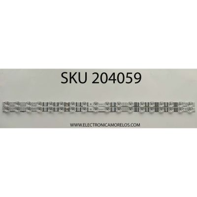 KIT DE LEDS PARA TV TCL ORIGINAL 2 PIEZAS / NUMERO DE PARTE 65S11 18*2 V0 / 65S1118X2 / 65S1118*2 V0-B02 / B0101-000623 / LS2C10V2C / 220820 / PANEL LVU650NDEL CS9W49 V1 / ST6451D06-3 VER.2.1 / MODELOS 65S455 / 65S453 / 65S41 / 65S41R / 65S451