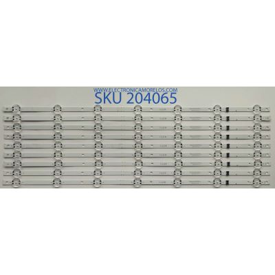 KIT DE LEDS ORIGINAL PARA TV LG 9 PIEZAS / NUMERO DE PARTE EAV65035201 / SSC_Y21 SLIM_TRIDEN_70UP80_PTN2_REV00_200820 / PANEL NC700TQG-VSKH5 / MODELO 70UQ7590PUB