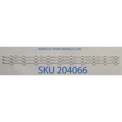 KIT DE LED'S PARA TV SAMSUNG (3 PIEZAS) / NUMERO DE PARTE CRH-P43S6303003100A5-REV1.9 / 73143X / E479275 / PANEL CY-BT043HGAR1V / CY-BA043HGHR4V / DISPLAY ST4251D01-B VER.2.1 / MODELOS UN43TU7000 / UN43TU7000B / UN43TU700D / MAS MODELOS EN DESCRIPCIÓN