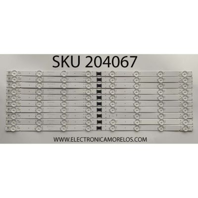 KIT DE LEDS PARA TV SONY (10 PZ) / NUMERO DE PARTE LB55156 V0_01 / 5515600001 / 027963 / PANEL YDCM055CCS11 / ST5461D11-B / MODELO KD-55X85K