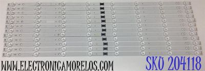 KIT DE LED'S PARA TV SONY (12 PIEZAS) / NUMERO DE PARTE LM41-01109A / L3_HRS_F5_CWM_S8_2_R1.0_VBN_1.0 / U9T077 / PANEL ST6451D03-8 VER.3.5 / MODELO KD-65X85K / KD65X85K