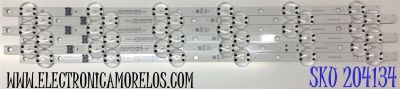 KIT DE LED'S PARA TV LG (6 PIEZAS) / NUMERO DE PARTE EAV65044201 / LEDAZ_Y21_SLIM TRIDENT_50UP80_HKC_(0.4PI)_REV03_210901 / Y21_SLIM TRIDENT_50UP80\NANO75_REV04_220914_0.4PI SILK / PANEL NC500TQG / DISPLAY V500DJ7-QE1 / MODELOS 50UQ8000AUB / 50UQ7070ZUE