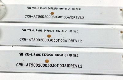 KIT DE LED'S PARA TV HKPRO (3 PIEZAS) / NUMERO DE PARTE 4C-LB500T-XR3 / AT50D200030301103A1DREV1.2 / 224521 / L04Y166HB2 / CRH-AT50D200030301103A1DREV1.2 / E479275 / MODELO HKP50UHD2 - Imagen 3