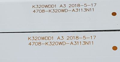 KIT DE LED'S PARA TV ACONATIC ((2 PIEZAS)) / NUMERO DE PARTE K320WDD1 / K320WDD1 A3 / 4708-K320WD-A3113N11 / 471R1P62 / K320WDD1 18C053 / L-2-B7-3 0B / MODELOS 32HS522AN / 32HS534AN - Imagen 3