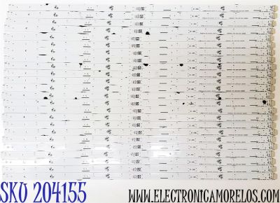 KIT DE LED'S PARA TV HISENSE ((24 PIEZAS)) / NUMERO DE PARTE RSAG7.820.13085/ROH / HD550H3U51-T0K1+2022122201+LB5509N / HD550H3U51-T0K1 / 2022122201 / LB5509N / 335275 / E519757 / MODELO 55'' / ((LED AZUL))