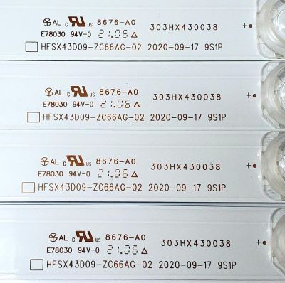 KIT DE LED'S PARA TV VIZIO ((4 PIEZAS)) / NUMERO DE PARTE HFSX43D09-ZC66AG-02 / 303HX430038 / E78030 / 210301NC03 / 2300014375 / HX430M11 / PANEL BOEI430WQ1 / DISPLAY T430QVN03.8 / MODELO M43Q6-J04 / M43Q6-J04 LBVAG5KX - Imagen 4