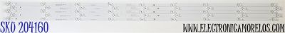 KIT DE LED'S PARA TV TD SYSTEMS ((5 PIEZAS)) / NUMERO DE PARTE 1.3.10700000227 / MSG-T550-V6-3030-19004-2-09 / 240-250LM / 9000-13000K / MODELO K55DLG12US
