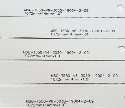 KIT DE LED'S PARA TV TD SYSTEMS ((5 PIEZAS)) / NUMERO DE PARTE 1.3.10700000227 / MSG-T550-V6-3030-19004-2-09 / 240-250LM / 9000-13000K / MODELO K55DLG12US - Imagen 3