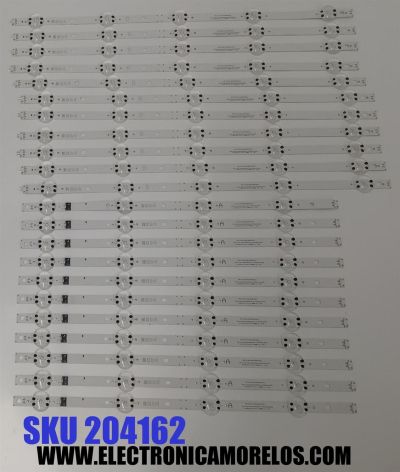 KIT DE LEDS PARA TV LG ORIGINAL 22 PIEZAS / NUMERO DE PARTE EAV65034401 / EAV65034501 /SSC_SLIM_TRIDENT_86UP80_BOE_A_PTN8_REV00_220128 / SSC_SLIM_TRIDENT_86UP80_BOE_B_PTN8_REV00_220128 / PANEL NC860TQF-VBLH2 / MODELO 86UQ9050PSC / 86UQ7070ZUD