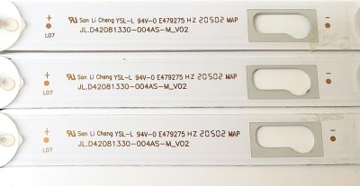 KIT DE LED'S PARA TV JVC ((3 PIEZAS)) / NUMERO DE PARTE JL.D42081330-004AS-M_V02 / 4C-B420T-JF3C / 19AE630 / N210126 / DISPLAY JE415D3HA0L / MODELO SI42FR - Imagen 2