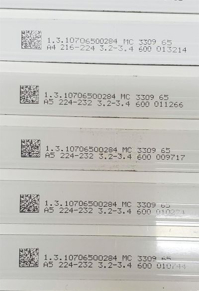 KIT DE LED'S PARA TV EVL 12 PIEZAS ORIGINALES / NUMERO DE PARTE MS-L4478 V4 / 1.3.10706500284 / 1.3.10706500284 MC / E471763 / PANEL G650BD1QUB-19 / MODELO 65NE6900 / 65EVLS4 - Imagen 2