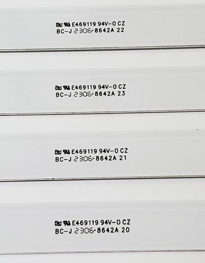 KIT DE LED'S PARA TV HISENSE QLED ((4 PIEZAS)) / NUMERO DE PARTE 1307181 / LB500A6. V0 / LB500A6 / HD500Y1U91-T0LG-2022110701 / E469119 / 8642A / PANEL HD500Y1U91-T0L2 / MODELOS 50R6G / 50A7K - Imagen 2