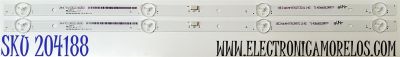 KIT DE LED'S PARA TV PHILIPS ((2 PIEZAS)) / NUMERO DE PARTE BOE_23D6_2X4_3030C_4S1P REV.V1 / 34476100021600 / BE24AVNR876 / T140MA062RRTF / PANEL BOEI236WX1 / DISPLAY HV236WH8-H00 / MODELO 24PFL3603F7