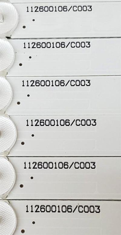 KIT DE LED'S PARA TV ELEMENT ((10 PIEZAS)) / NUMERO DE PARTE A-CNCF55D946 / 112600106/C003 / 3088TB7D423123H5008626 / BC23-M123-H-W50/20171127/29480 / PANEL T550-V35-DLED / MODELO E4SFT5517 - Imagen 3