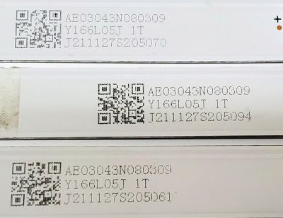 KIT DE LED'S PARA TV WINIA ((3 PIEZAS)) / NUMERO DE PARTE JL-010-D43030801-02S V1 / AE03043N080309 / Y166L05J / JHC-L E517260 / PANEL LC430EQY (SN)(A2) / MODELO U43B9000QN - Imagen 3