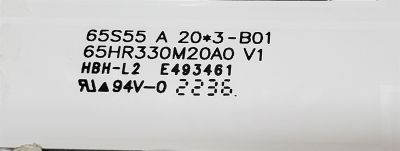 KIT DE LED'S PARA TV TCL ((7 PIEZAS)) / NUMERO DE PARTE 65HR330M20A0 V1 / 65HR330M20B0 V1 / 65S55 B 20*4-B01 / 65S55 A 20*3-B01 / HBH-L2 / E493461 / LG8B05U1B / B0101-000373 / B0101-000374 / DISPLAY ST6451D06-3 / MODELO 65S555 - Imagen 3