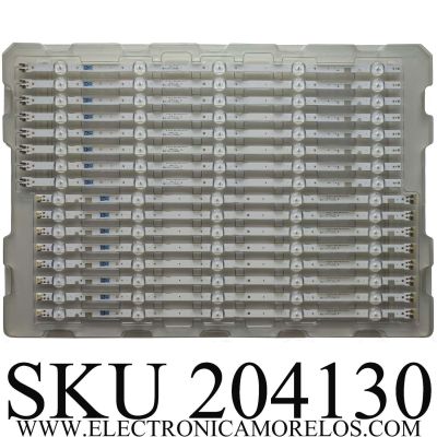 KIT DE LEDS PARA TV SAMSUNG NUEVOS / 8 PZ ORIGINNAL / NUMERO DE PARTE BN96-46573A / BN96-46572A / 49"-FHD-R-180319-JEDI2-6*2.5-R00 / 49"-FHD-L-180319-JEDI2-6*2.5-R00 / PANEL CY-JN049BGLV4M / MODELO UN49J5290AHXPA / UN49J5290AGXPE