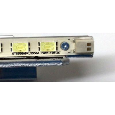 KIT DE LED'S PARA TV PHILIPS (2 PIEZAS) / NUMERO DE PARTE STS550A04 / LJ64-02219A / LJ64-02220A / STS550A04_S550A_70A5_100107 / D000712A1 / D000714A1 / PANEL LTA550HJ04 / MODELO 55'' / ((MEDIDAS 1.24M x 08CM)) - Imagen 4
