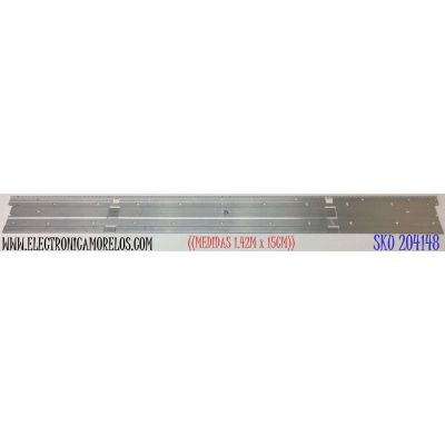 LED PARA TV SAMSUNG (1 PIEZA) / NUMERO DE PARTE BN96-46032A / V8N4-650SM0-R1 180112 / Y19 Q60 65'' / BN61-16157A / PANEL CY-NR065FGAV1H / MODELO UN65RU800D / UN65RU800DFXZA AA02 / ((MEDIDAS 1.42M x 15CM))